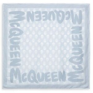 Alexander McQueen Graffiti Biker Silk‎ Scarf